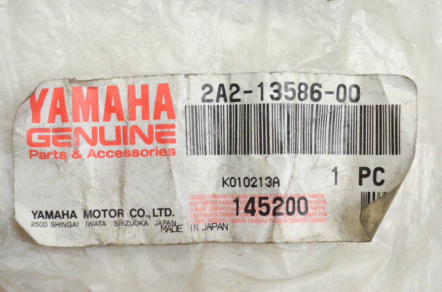 New OEM Yamaha 2A2-13586-00-00 Carburetor Joint NOS