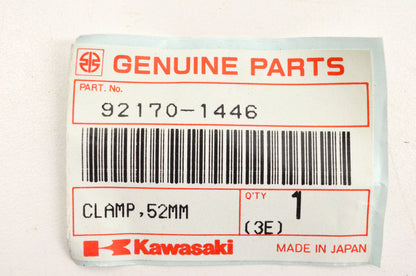 New OEM Kawasaki 92170-1446 Clamp 52mm NOS