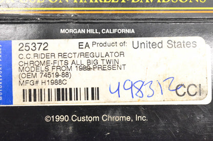Custom Chrome 25372, 74519-88, 498312 Voltage Regulator NOS