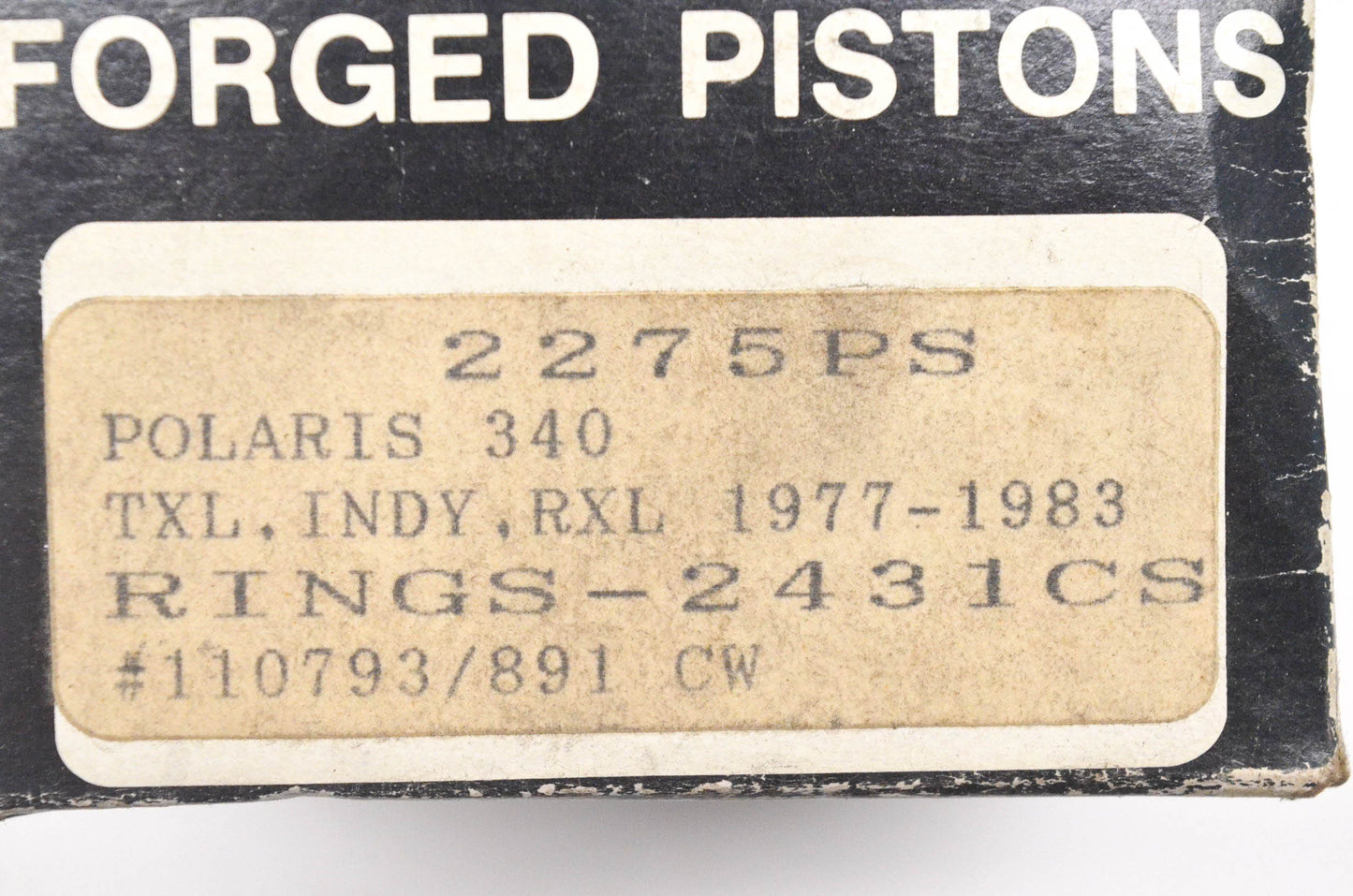 Wiseco 2275PS, 110793/891 Piston Ring Assembly NOS