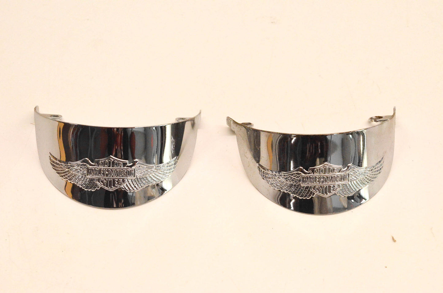 New OEM Harley Davidson 67735-88T Eagle Wing Turn Signal Visors NOS