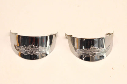 New OEM Harley Davidson 67735-88T Eagle Wing Turn Signal Visors NOS