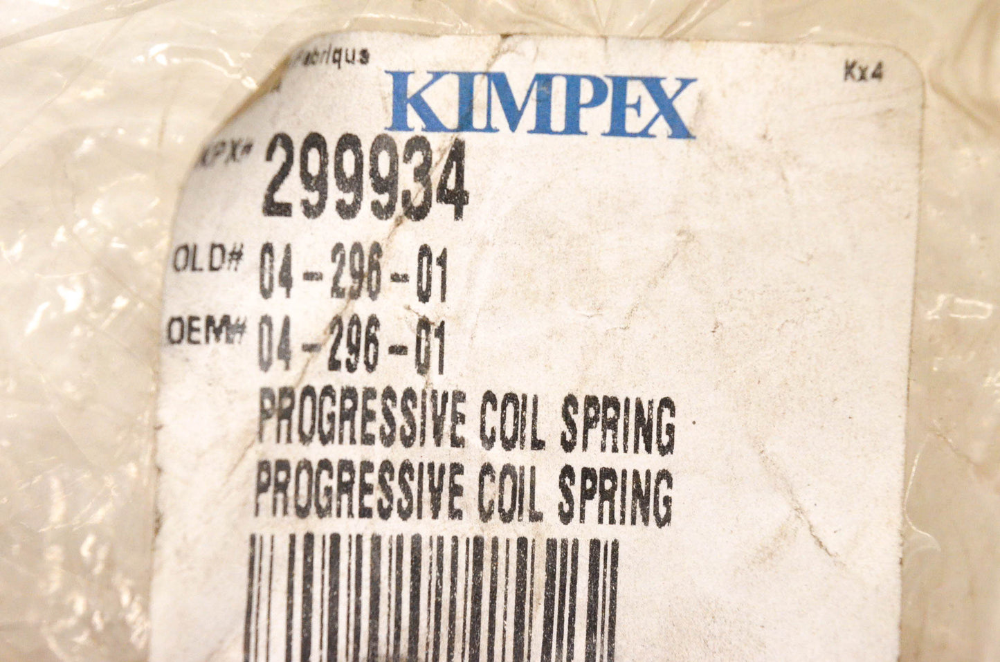 Kimpex 04-296-01, 299934 Shock Spring NOS