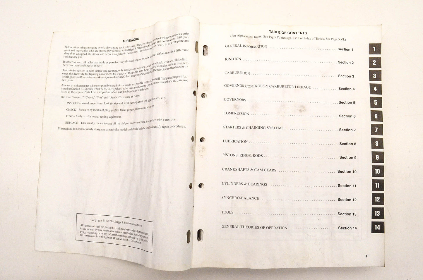 OEM Briggs & Stratton MS-4750 Service Manual