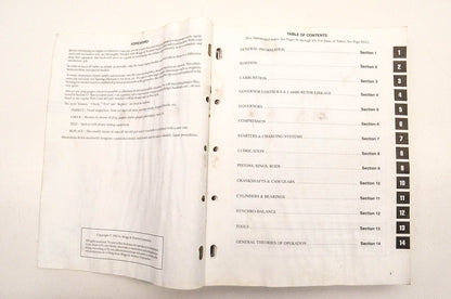 OEM Briggs & Stratton MS-4750 Service Manual