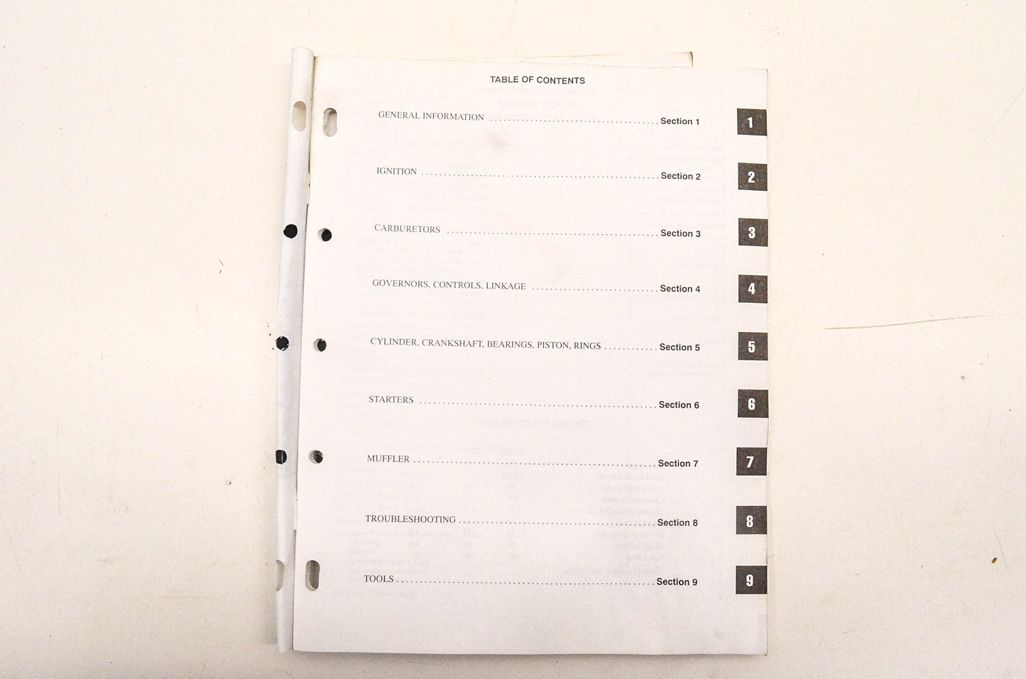 OEM Briggs & Stratton MS-9640 Service Manual