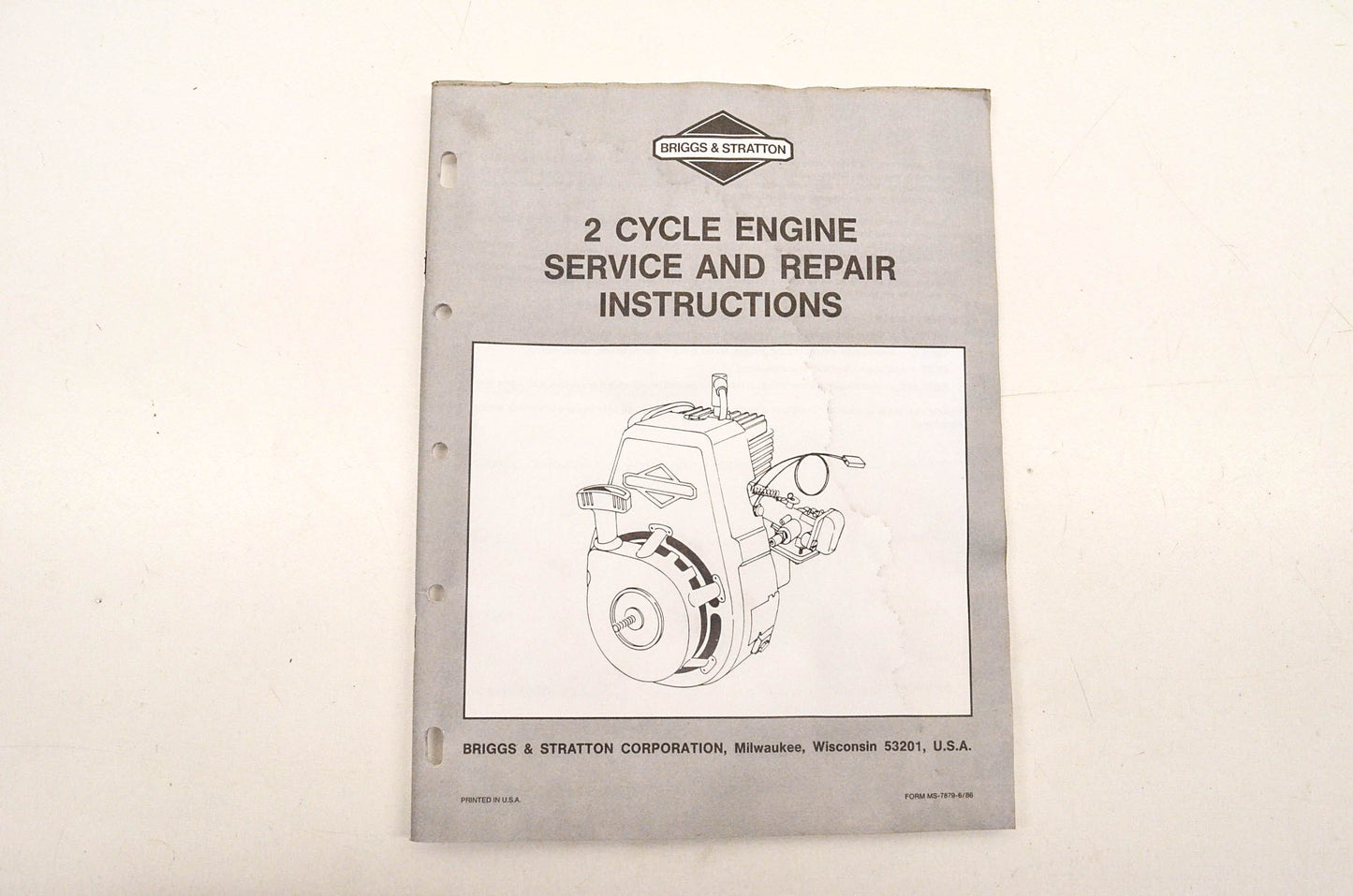OEM Briggs & Stratton MS-7879 Service Manual