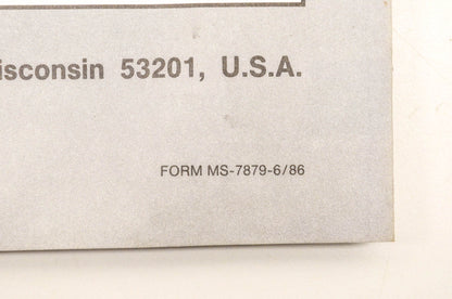 OEM Briggs & Stratton MS-7879 Service Manual