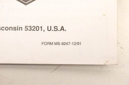 OEM Briggs & Stratton MS-8247 Service Manual