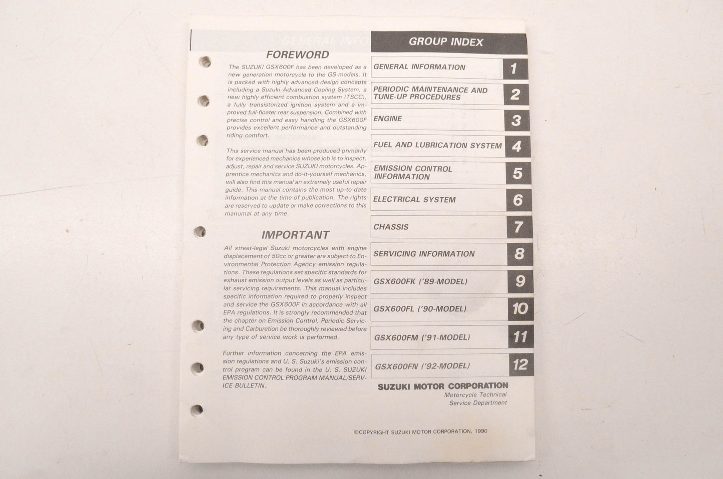OEM Suzuki 99500-35023-03E Service Manual
