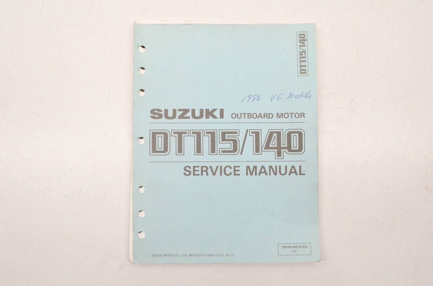 OEM Suzuki 99500-94510-03E Service Manual