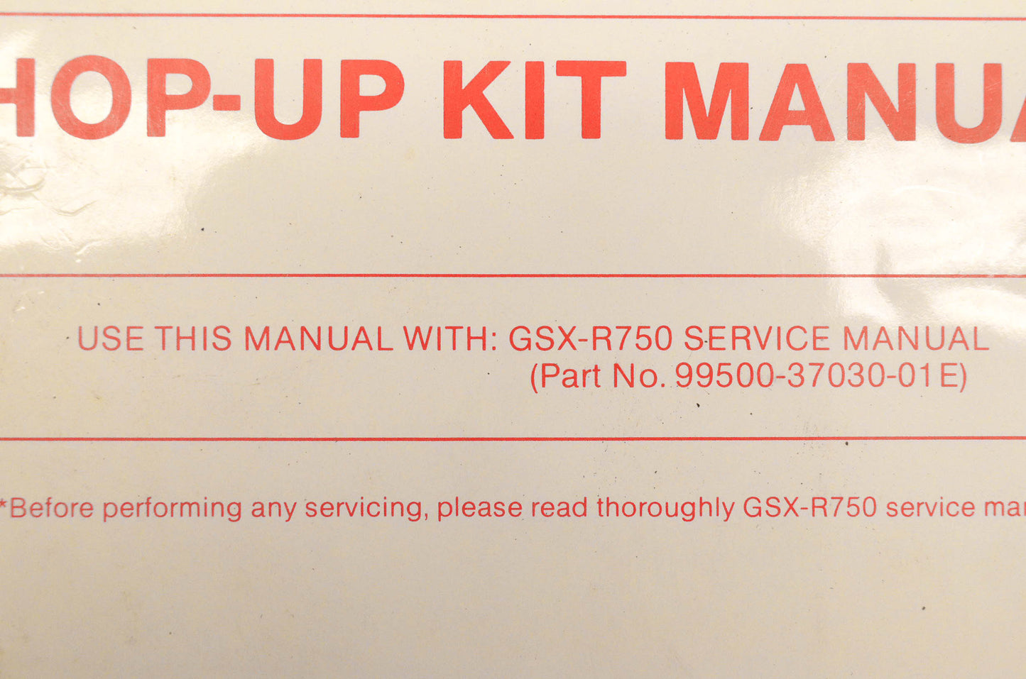 OEM Suzuki Hop-Up Kit Manual