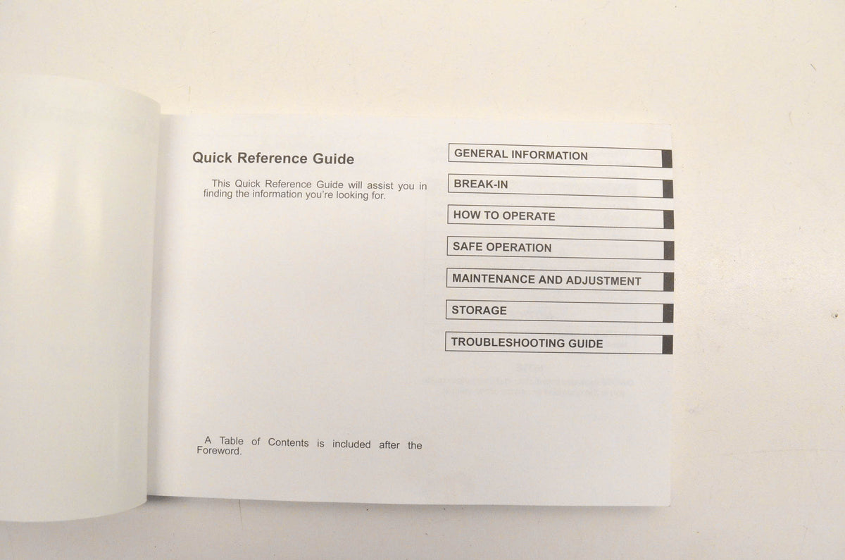 New OEM Kawasaki 99987-1773 Owner's Manual NOS