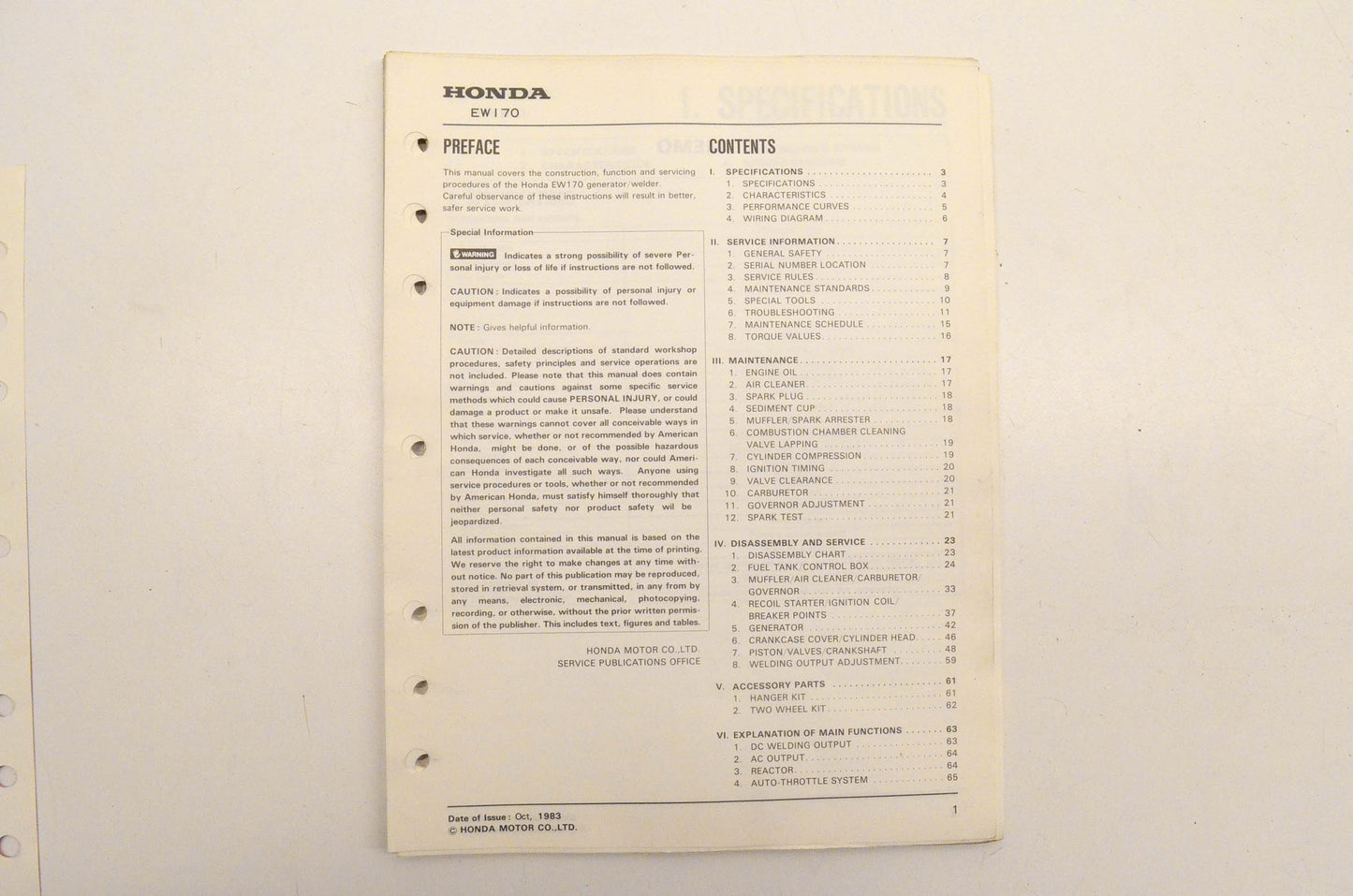 OEM Honda 61ZA100 Shop Manual