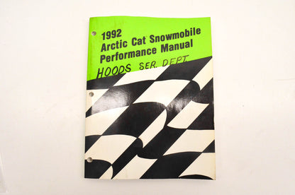 OEM Arctic Cat 2254-762 Snowmobile Performance Manual 1992