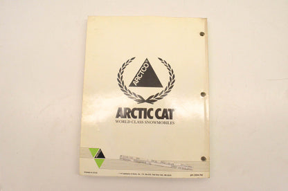 OEM Arctic Cat 2254-762 Snowmobile Performance Manual 1992