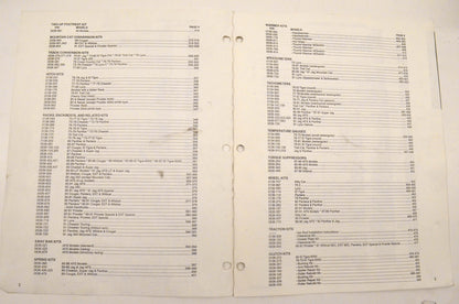 OEM Arctic Cat Snowmobile Accessories and Options Installation Instructions Binder