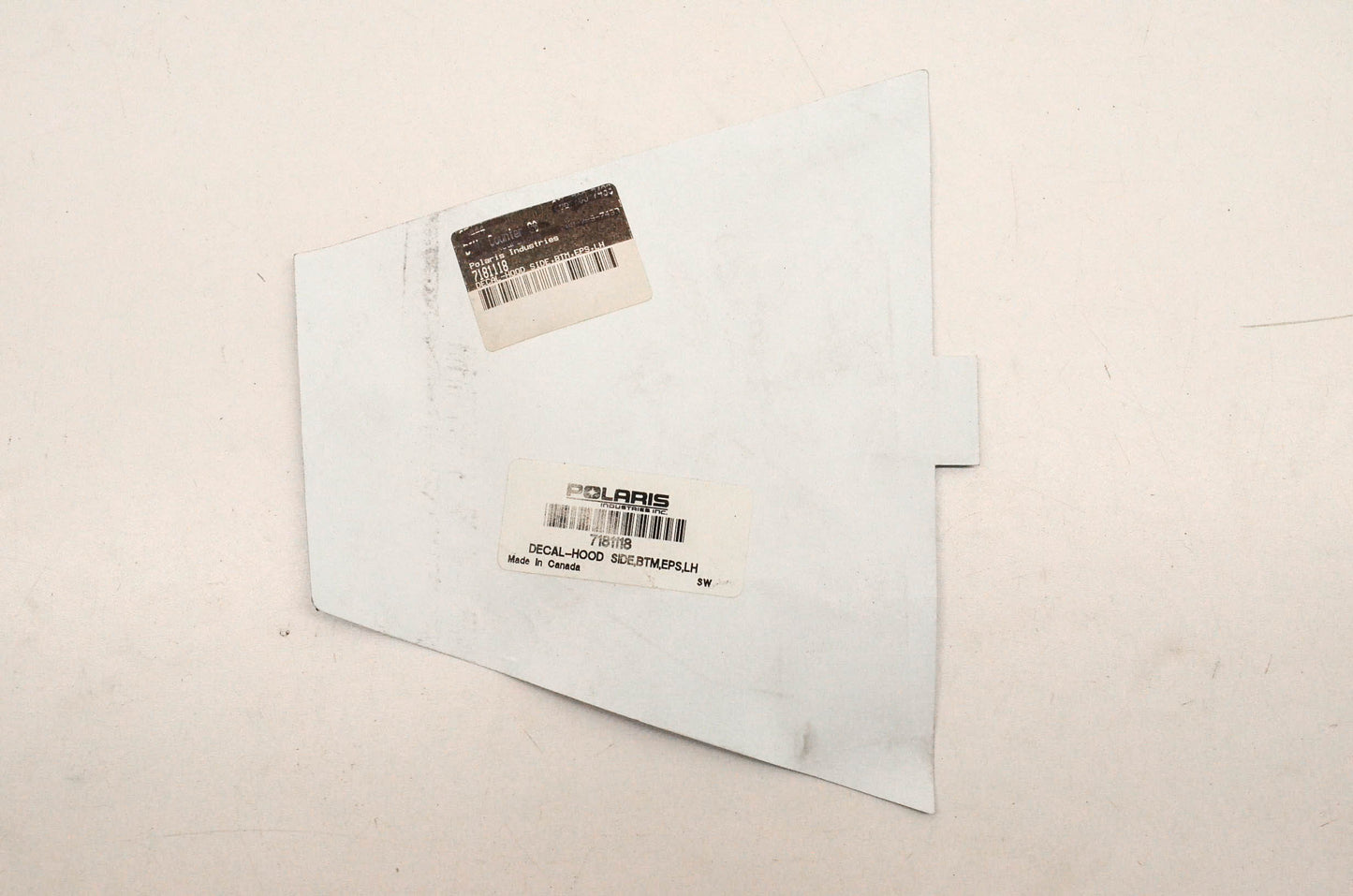 New OEM Polaris 7181118 Hood Side Bottom "EPS" Sticker NOS