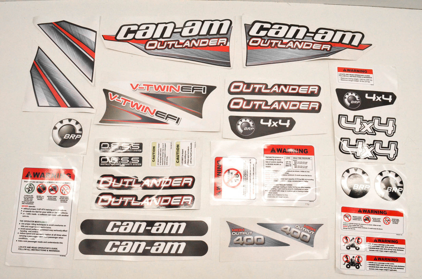 Aftermarket Can Am Outlander Sticker Kit NOS