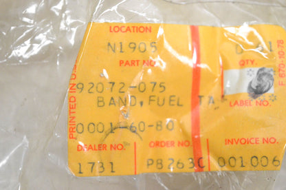 New OEM Kawasaki 92072-075 Fuel Tank Band NOS