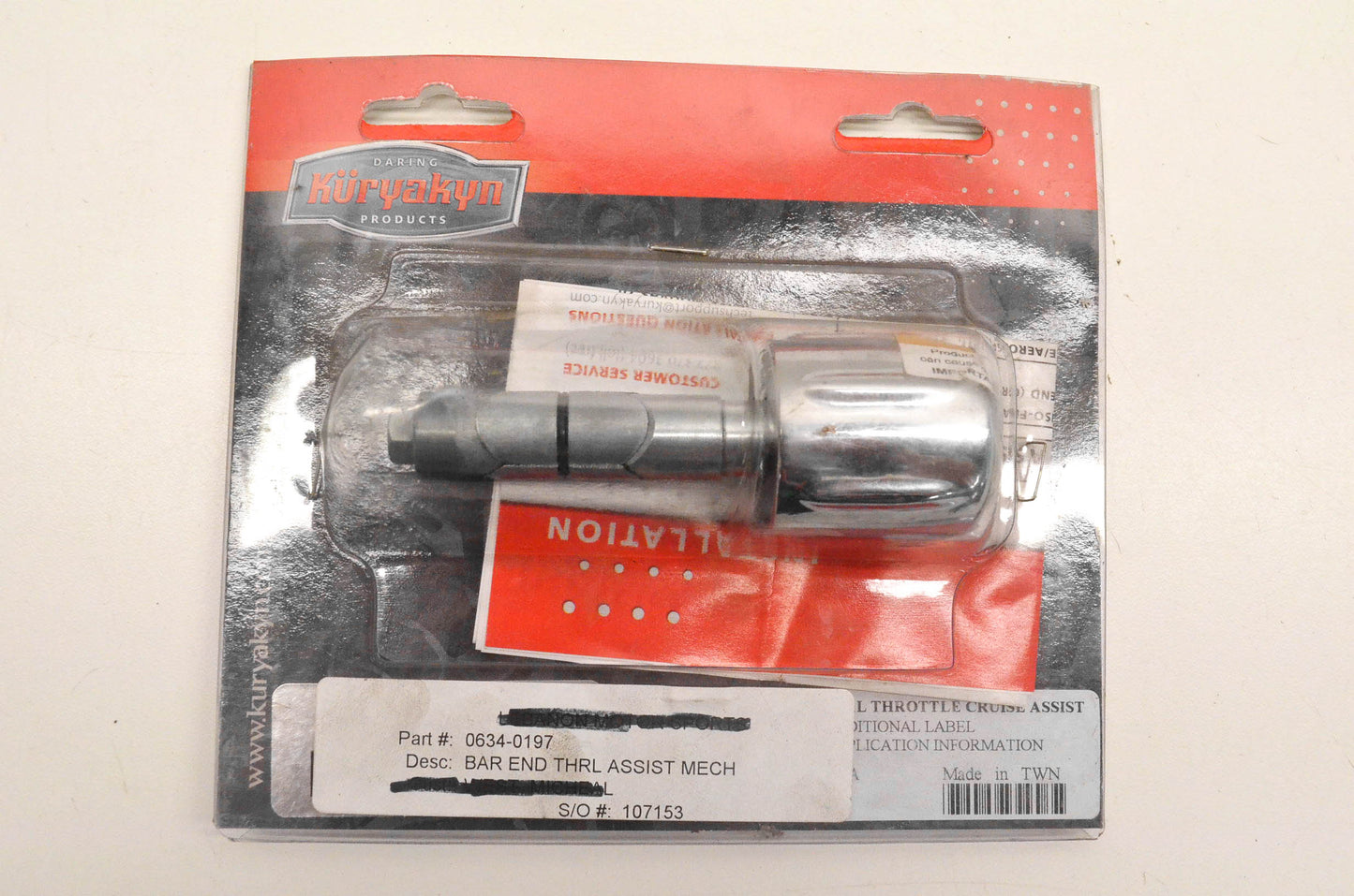Kuryakyn 0634-0197 Mechanical Throttle Cruise Assist NOS
