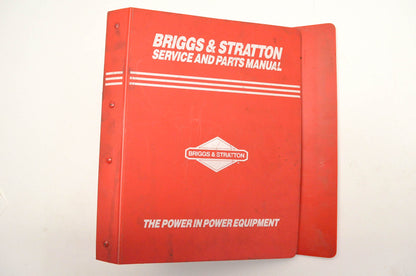 OEM Briggs & Stratton Service And Parts Manual Binder