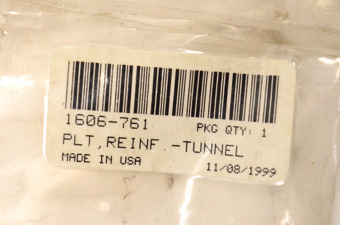New OEM Arctic Cat 1606-761 Reinforcement Tunnel Plate NOS