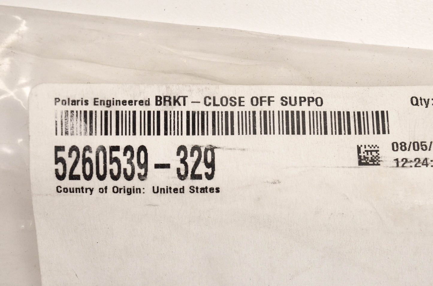 New OEM Polaris 5260539-329 Close Off Support Bracket NOS