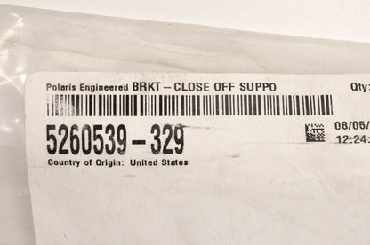 New OEM Polaris 5260539-329 Close Off Support Bracket NOS