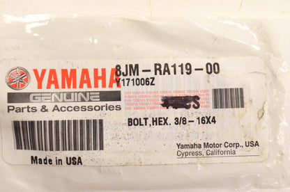New OEM Yamaha 8JM-RA119-00-00 Hex Bolt 3/8-16x4 NOS