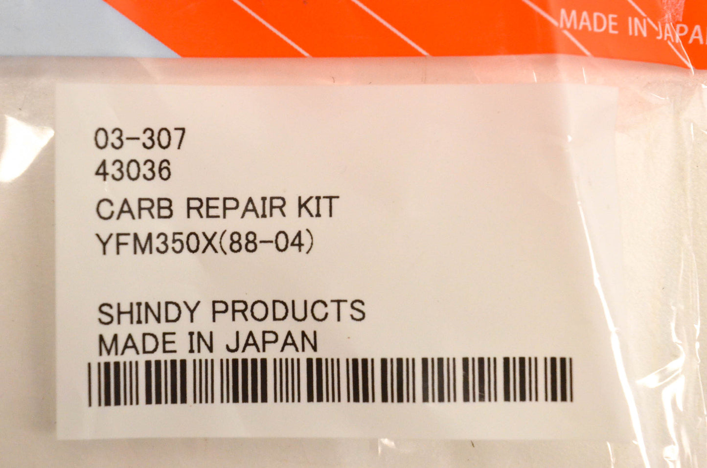 Shindy 03-307, 43036 Carburetor Repair Kit NOS