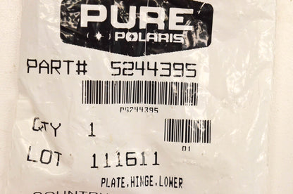New OEM Polaris 5244395 Lower Hinge Plate NOS