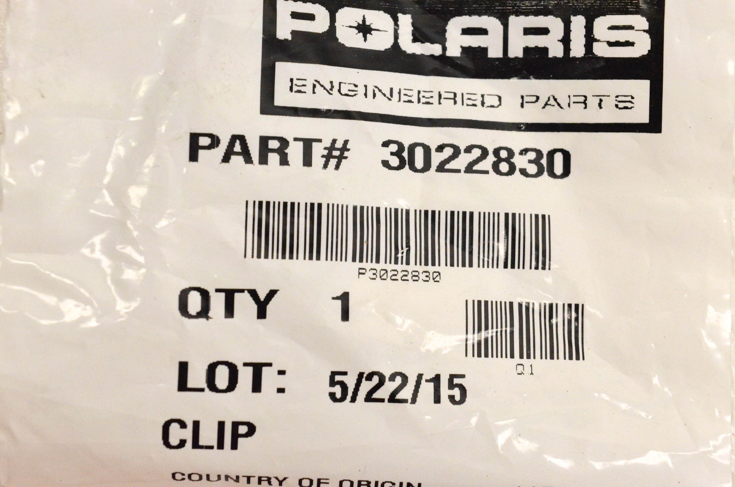 New OEM Polaris 3022830 Circlip NOS