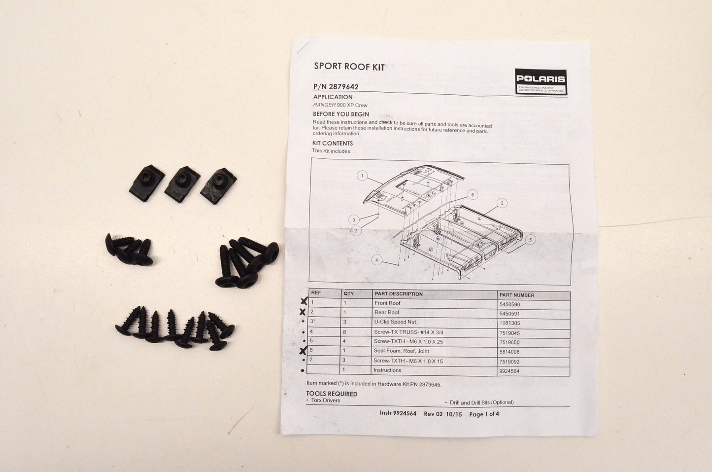 New OEM Polaris 2879645 Hardware Kit NOS