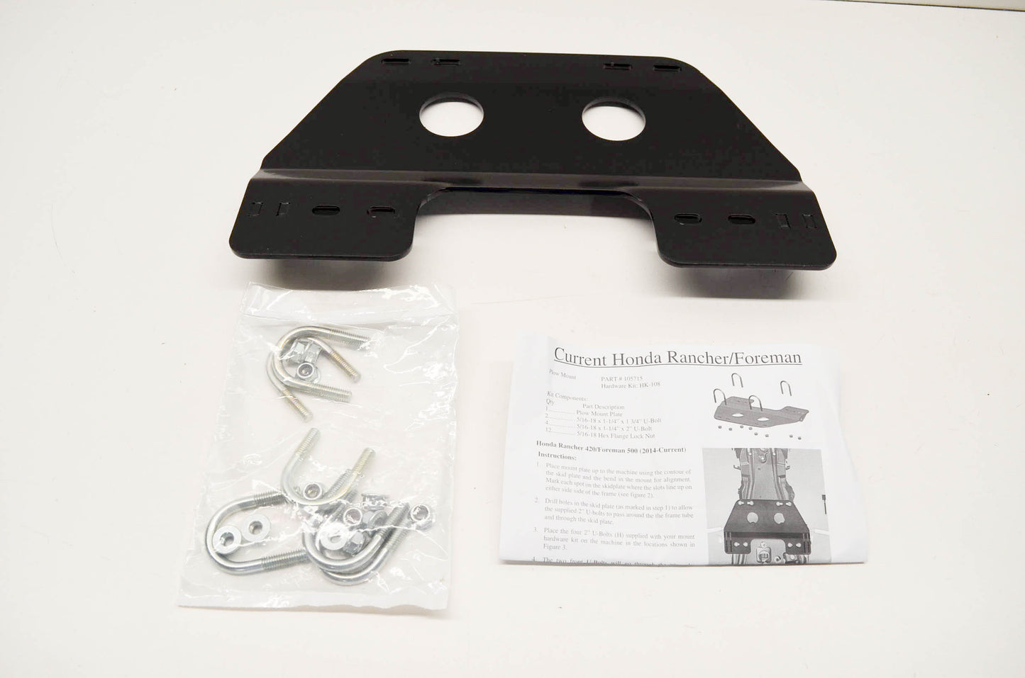 New OEM Honda 105715 Plow Mount Plate Kit NOS