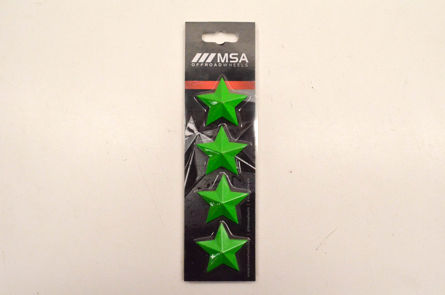 MSA Wheels Cap Stars Green NOS