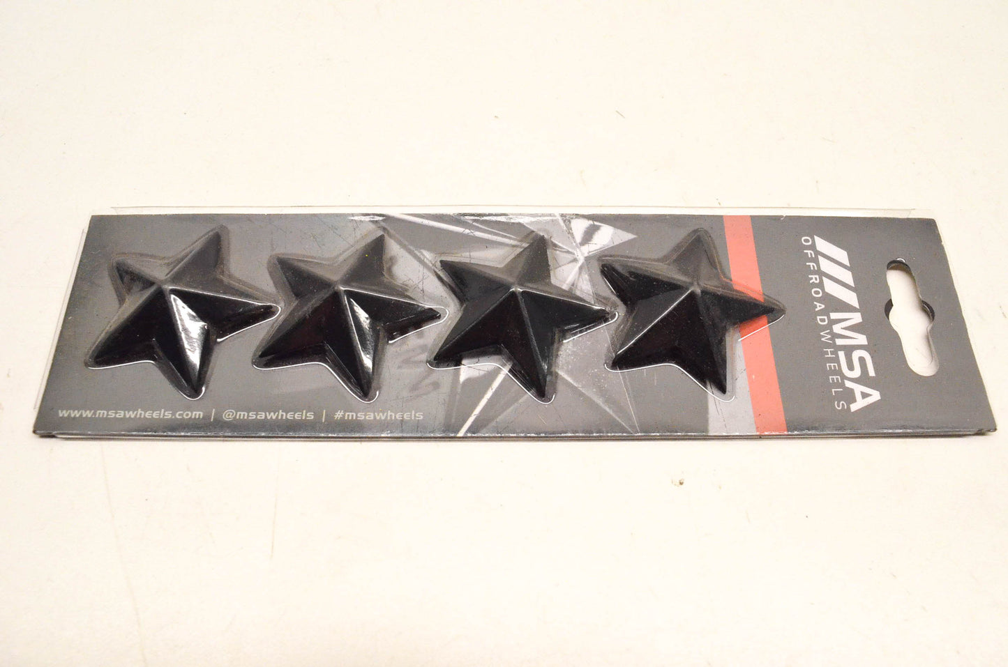 MSA Wheels Cap Stars Black NOS
