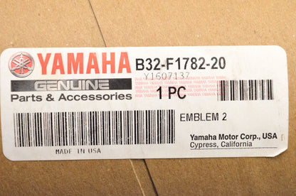 New OEM Yamaha B32-F1782-20-00 Emblem NOS
