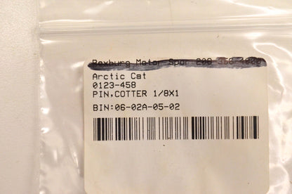 New OEM Arctic Cat 0123-458 Cotter Pin 1/8x1 Qty 4 NOS