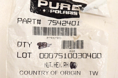 New OEM Polaris 7542401 Hex Nut NOS