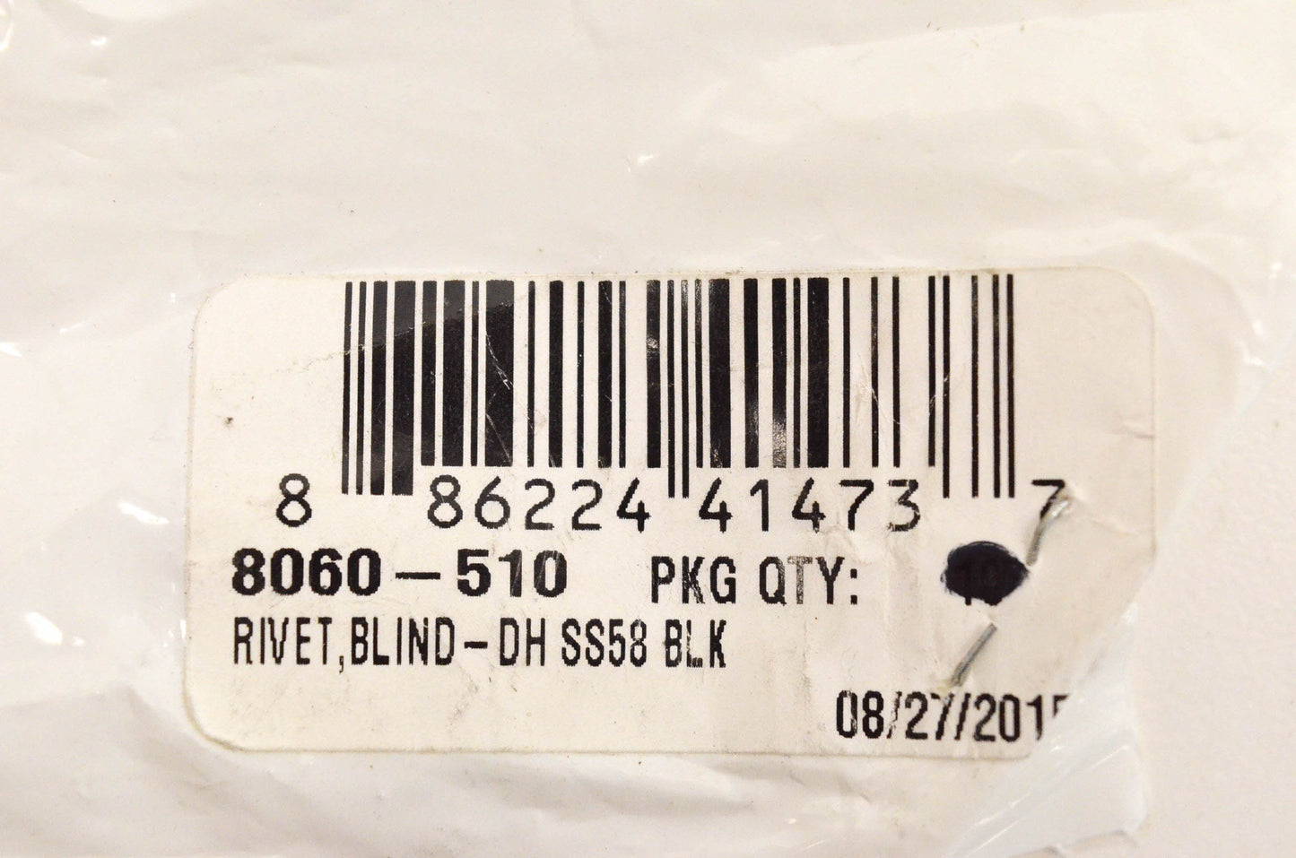 New OEM Arctic Cat 8060-510 Blind Rivet DH SS58 Black QTY 4 NOS