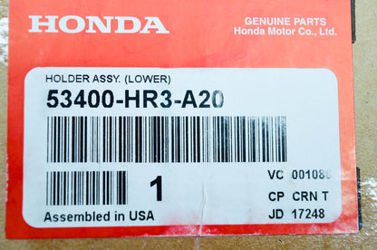 New OEM Honda 53400-HR3-A20 Holder Assembly Lower NOS