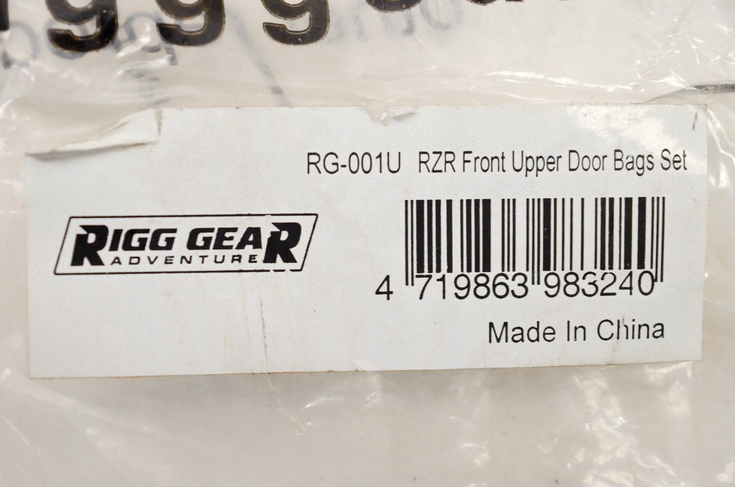 Nelson-Rigg RG-001U, 56-6245 RZR Front Upper Door Bag Set NOS