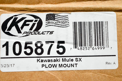 KFI 105875 Plow Mount Kit Mule SX 20 NOS