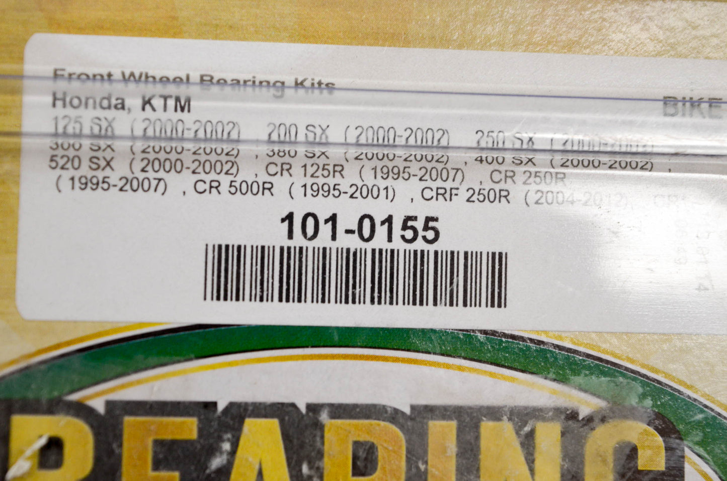Bearing Connections 101-0155, 0215-0914 Front Wheel Bearing Kit NOS
