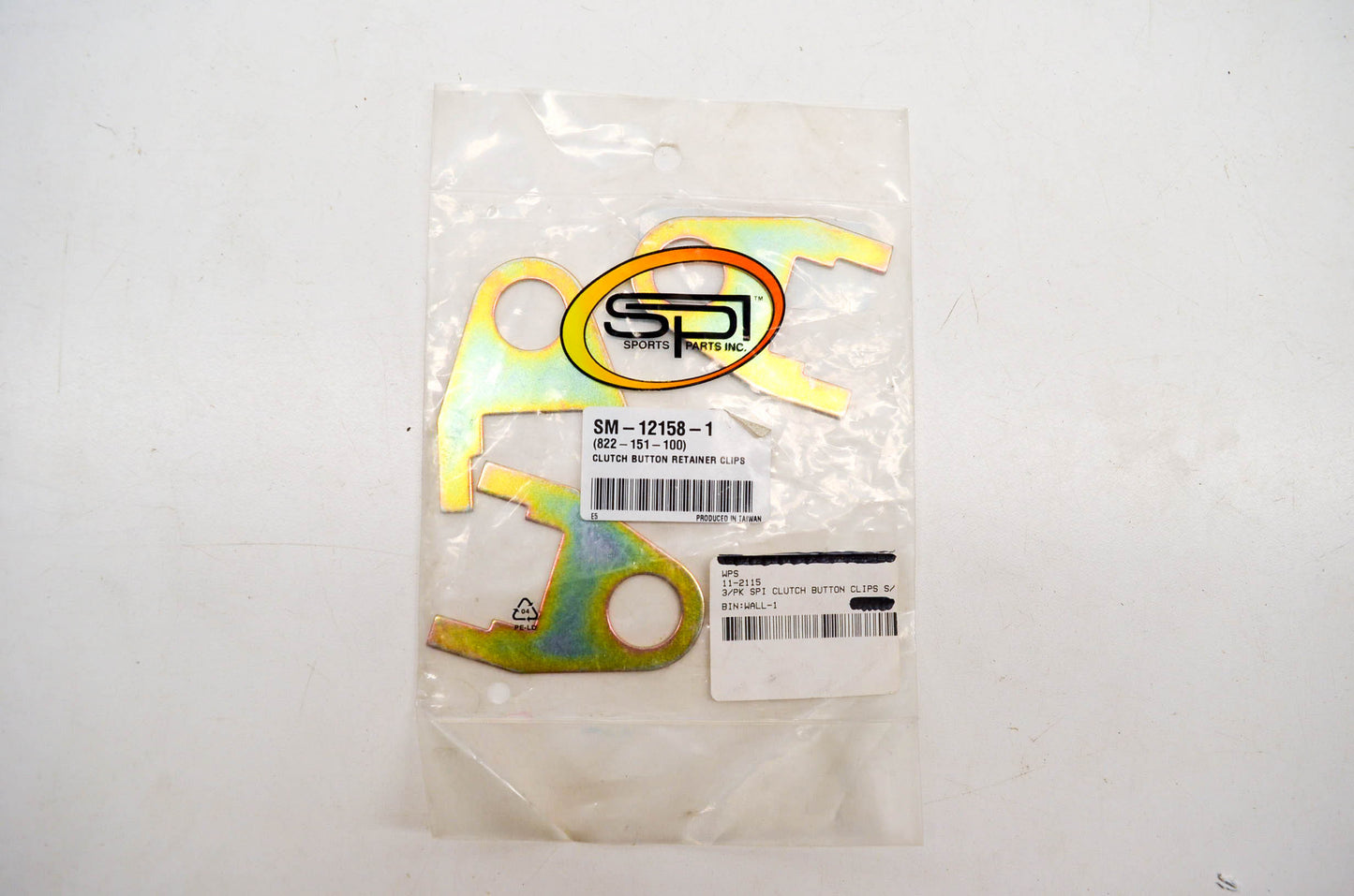SPI SM-12158-1, 11-2115 Clutch Button Retainer Clip Kit NOS