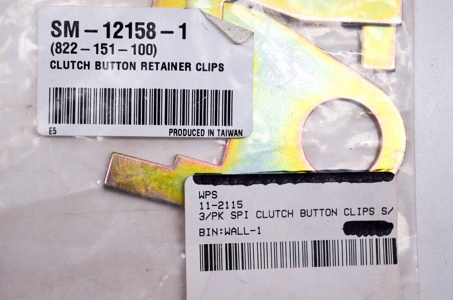 SPI SM-12158-1, 11-2115 Clutch Button Retainer Clip Kit NOS