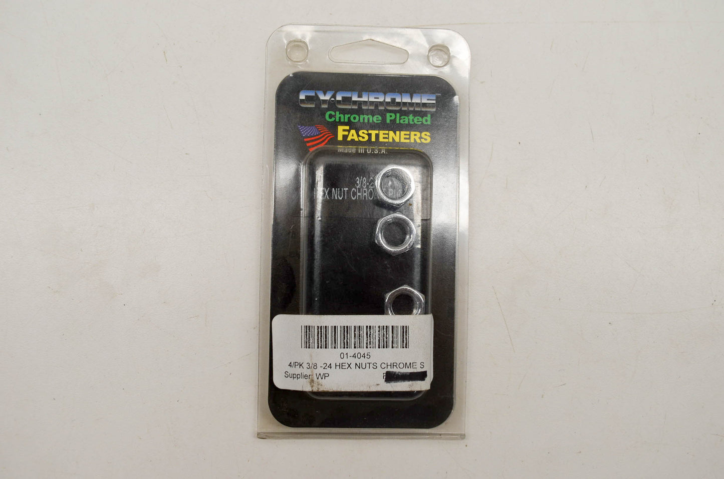 CY-Chrome 01-4045 Chrome Hex Nuts NOS