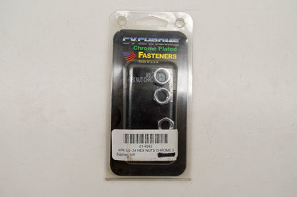 CY-Chrome 01-4045 Chrome Hex Nuts NOS