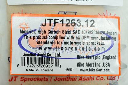 JT Sprockets JTF1263.12, 55-126312 Steel Front Sprocket NOS